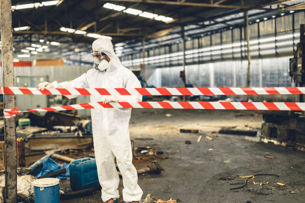 Professional Hoarding Cleanup technician working in Beverly, OH